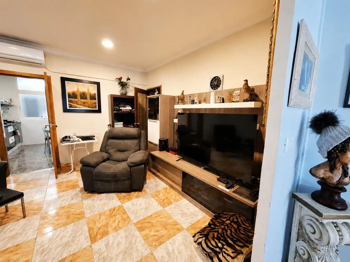 Living room of Houses for sale in Carcaixent  with Air Conditioner