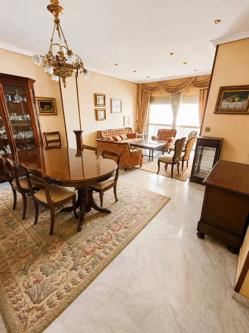 Dining room of Flat for sale in Sevilla  with Air Conditioner, Terrace and Community pool