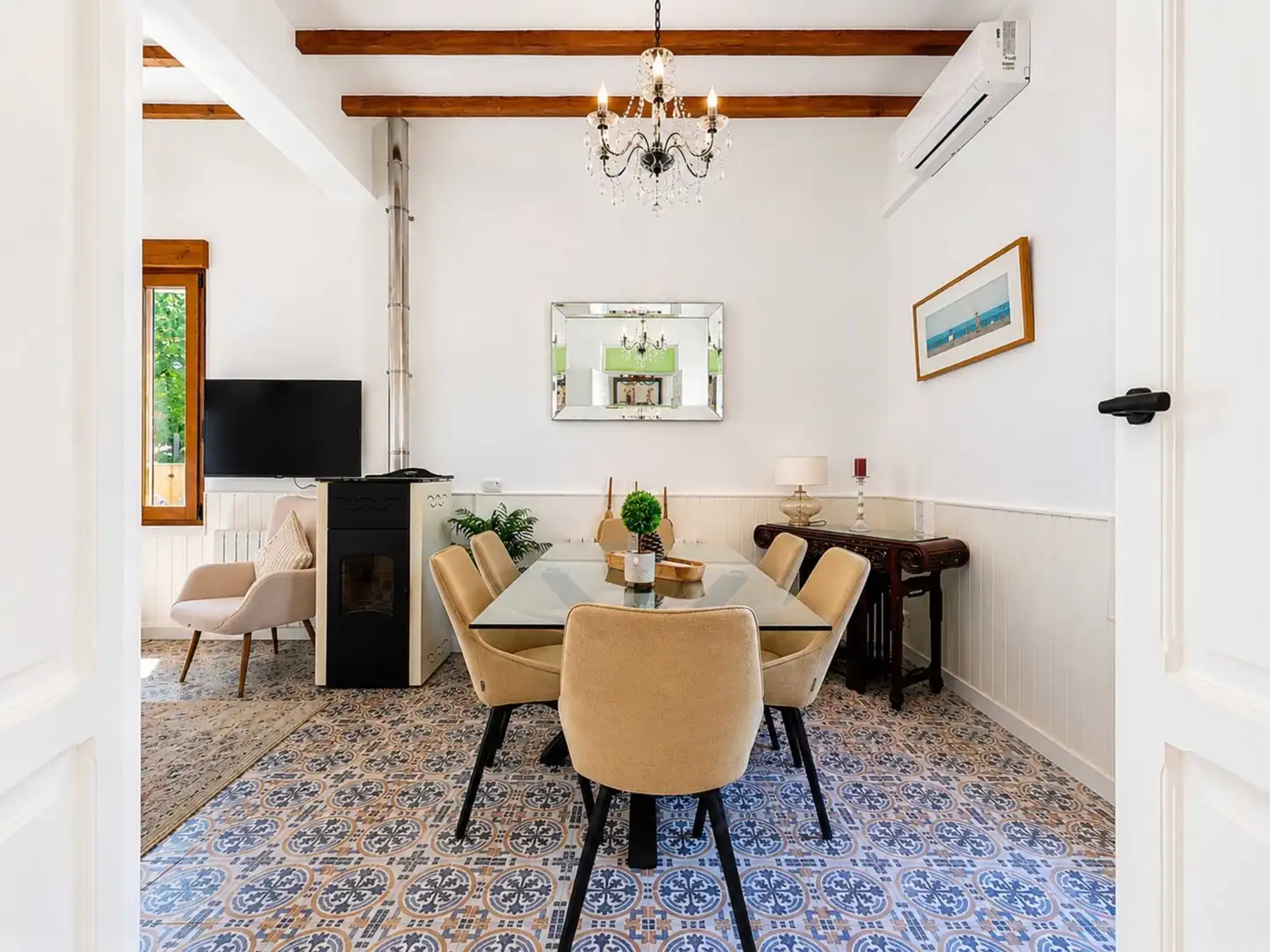 Esszimmer von Einfamilien-Reihenhaus zum Verkauf in El Pinós / Pinoso mit Terrasse