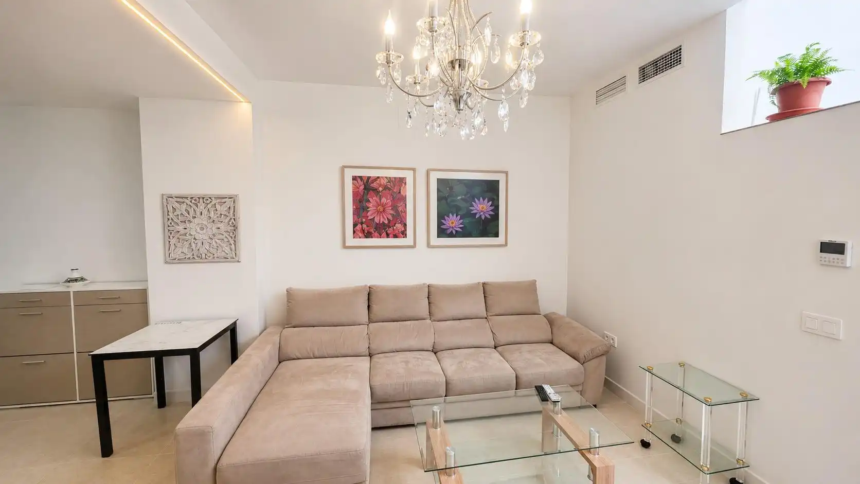 Sala de estar de Dúplex de alquiler en Málaga
