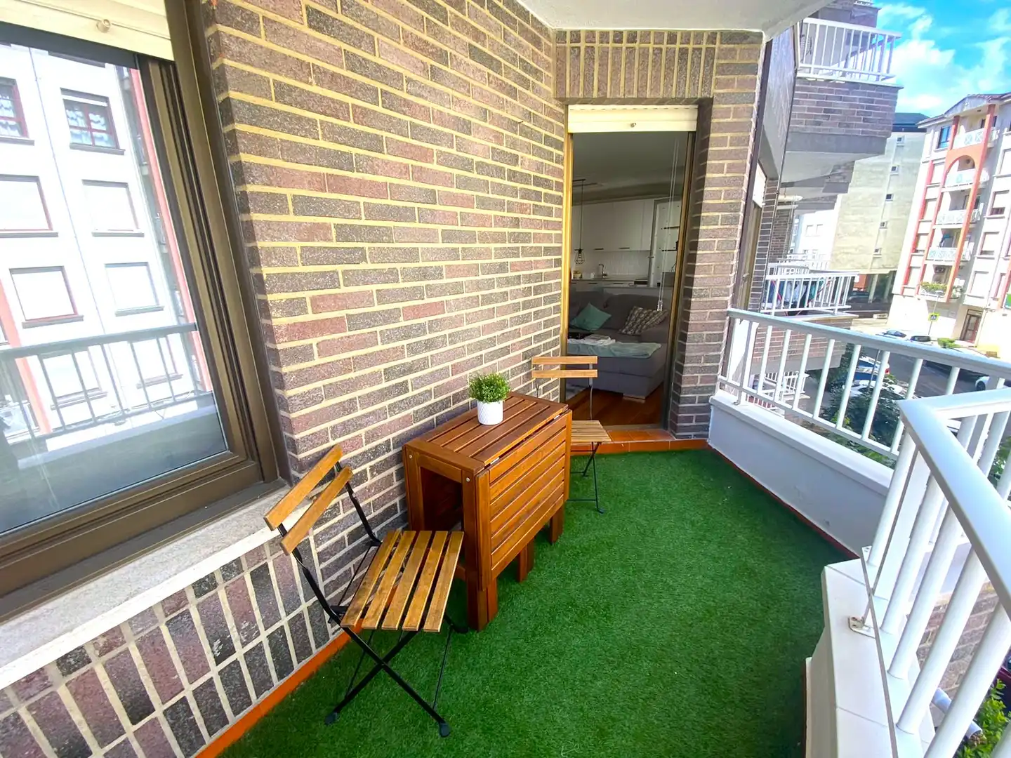 Balcony of Flat for sale in Castro-Urdiales  with Heating, Private garden and Parquet flooring