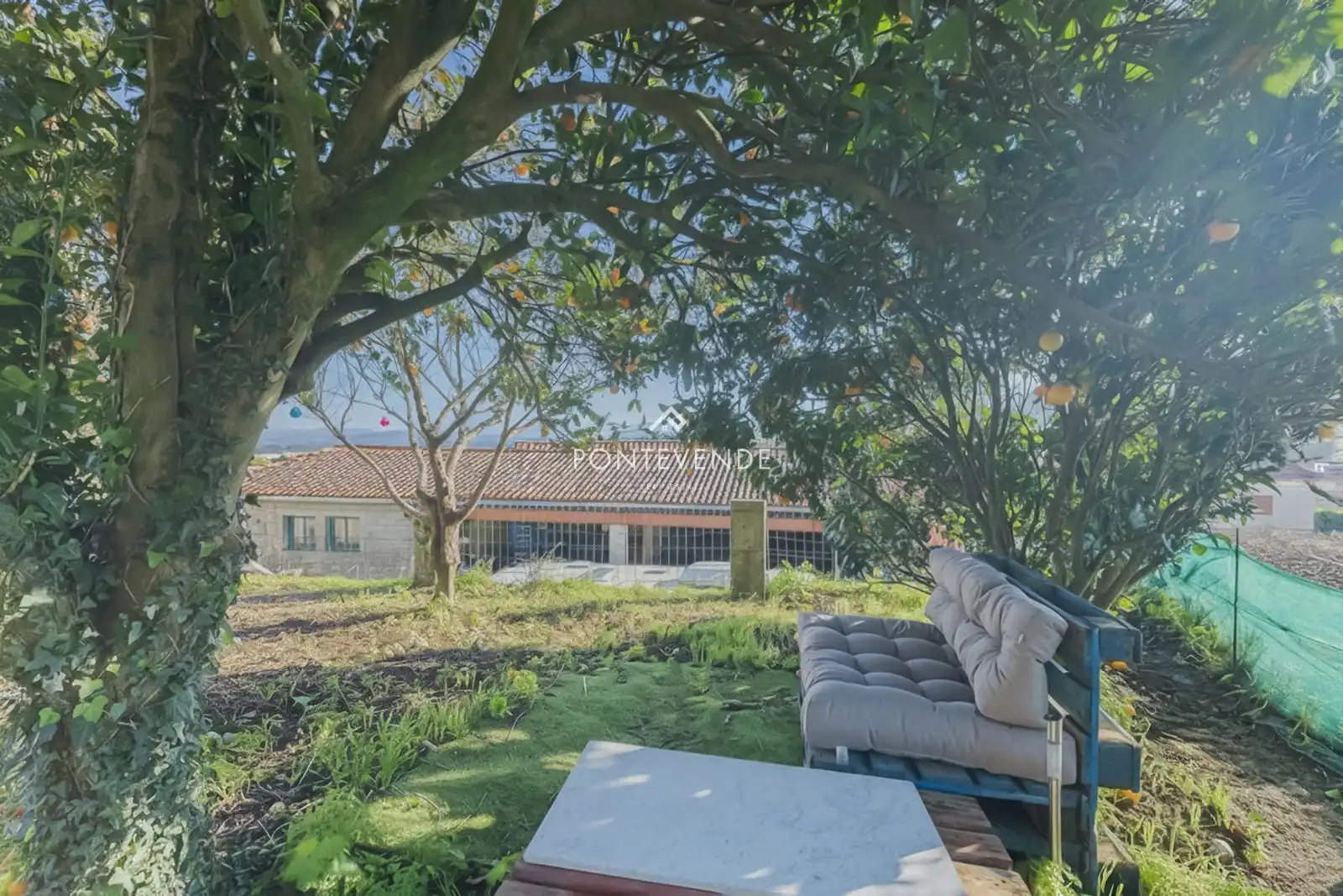 Exterior view of Houses for sale in Vilanova de Arousa  with Heating, Terrace and Swimming Pool