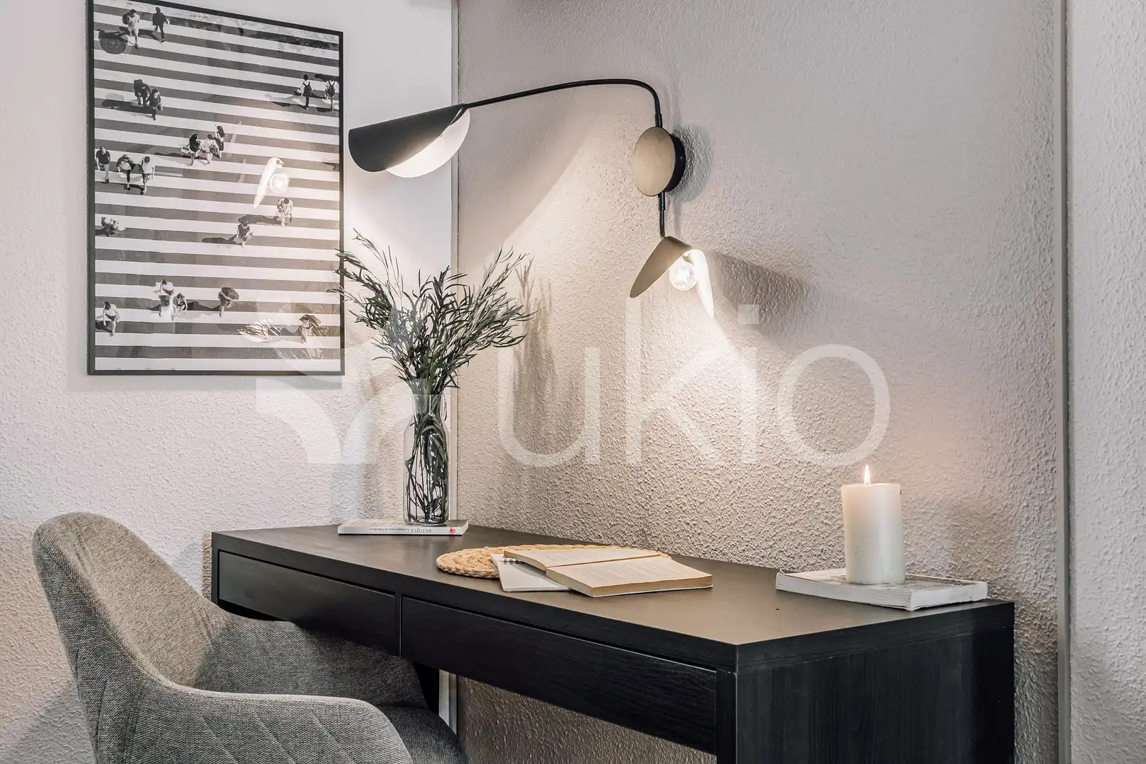 Habitación de Apartamento de alquiler en Madrid con Aire acondicionado, Calefacción y Amueblado