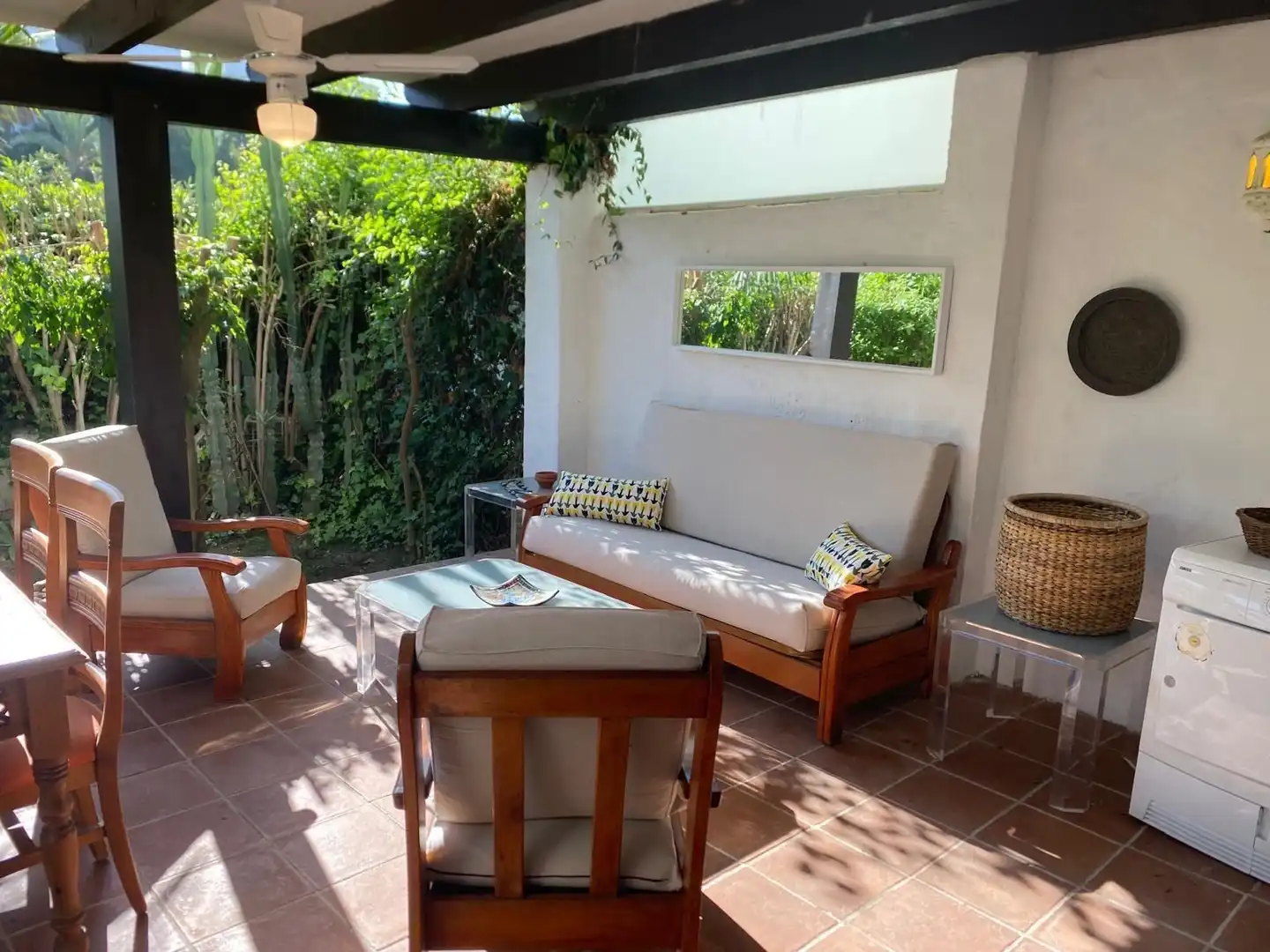Terrace of Apartments for rent in Marbella  with Air Conditioner, Furnished and Washing machine