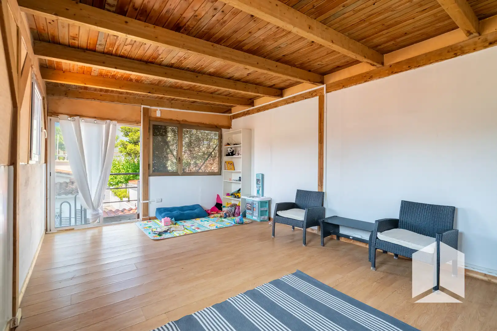 Sala de estar de Casa o chalet en venta en Castelldefels con Aire acondicionado, Terraza y Trastero