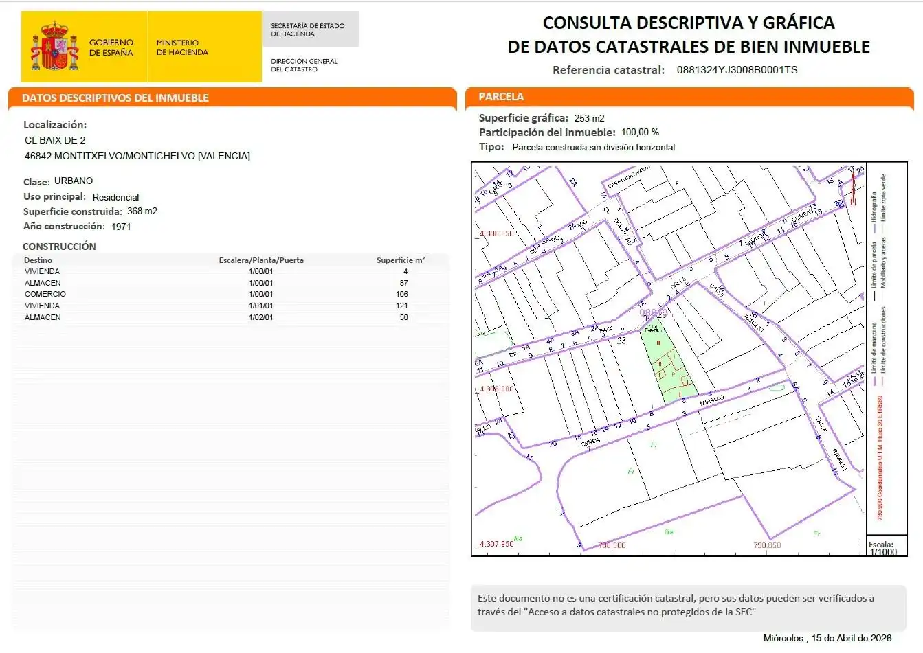 Vista exterior de Finca rústica en venda en Montitxelvo / Montichelvo amb Terrassa, Moblat i Balcó