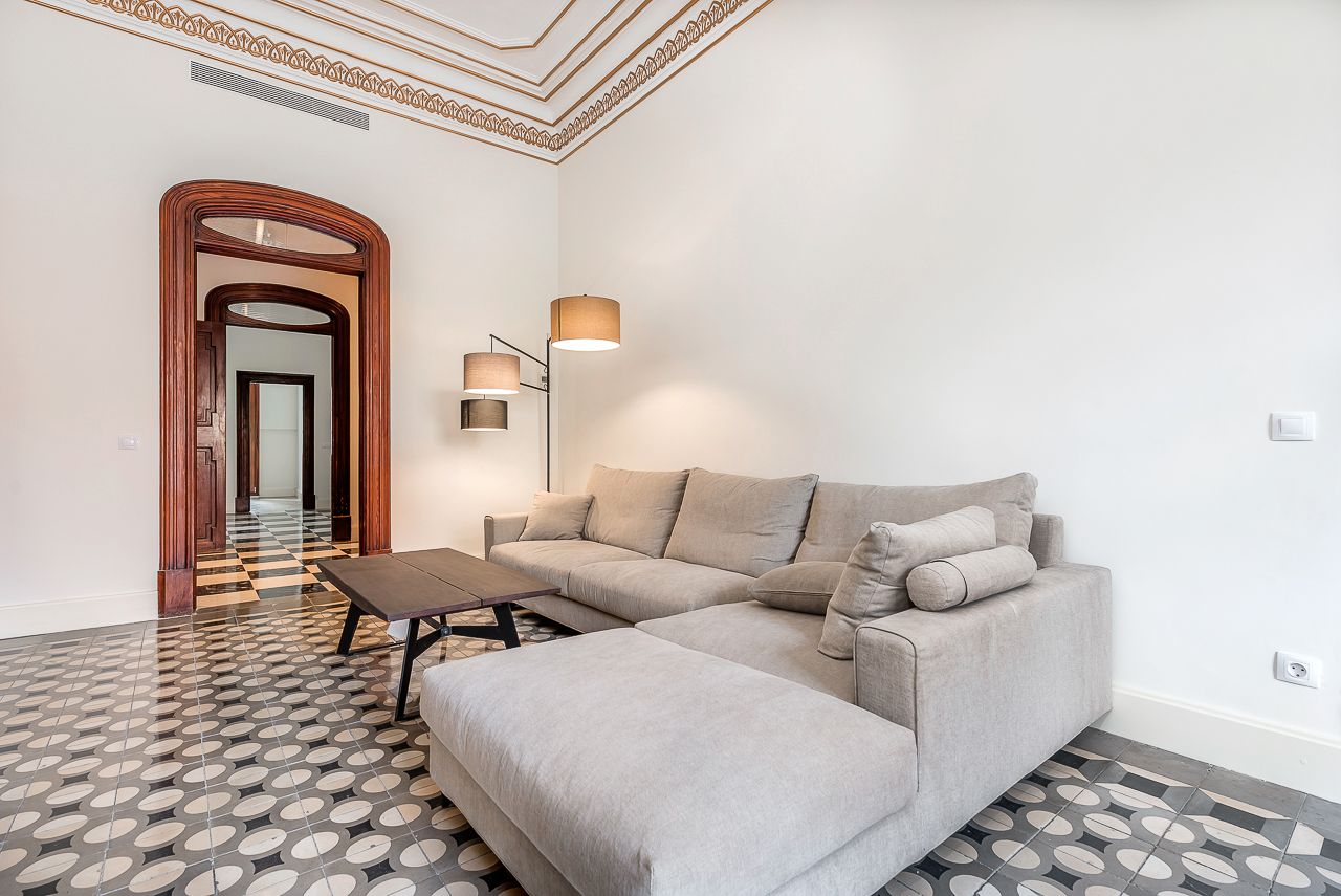 Sala d'estar de Apartament en venda en  Palma de Mallorca amb Aire condicionat
