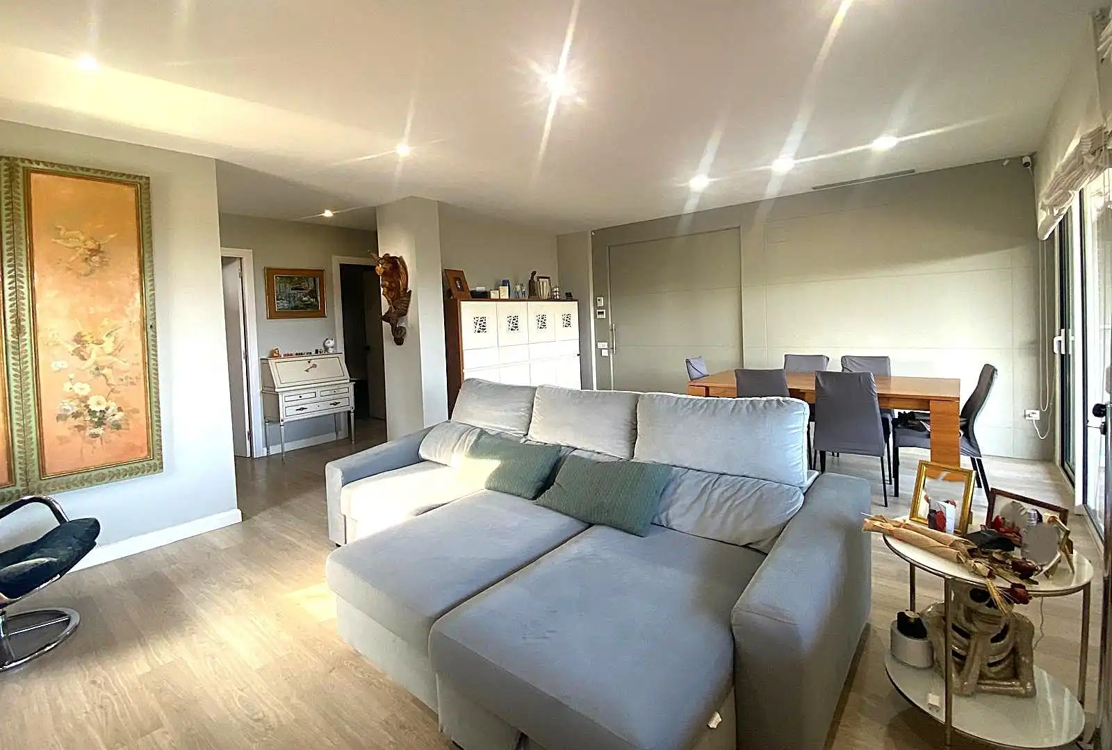 Wohnzimmer von Haus oder Chalet zum Verkauf in Sant Vicenç de Montalt mit Klimaanlage, Heizung und Privatgarten