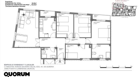 Foto 5 de Piso en venta en Calle Maestra Teresa Navarro Salas, Puerto Lumbreras, Murcia