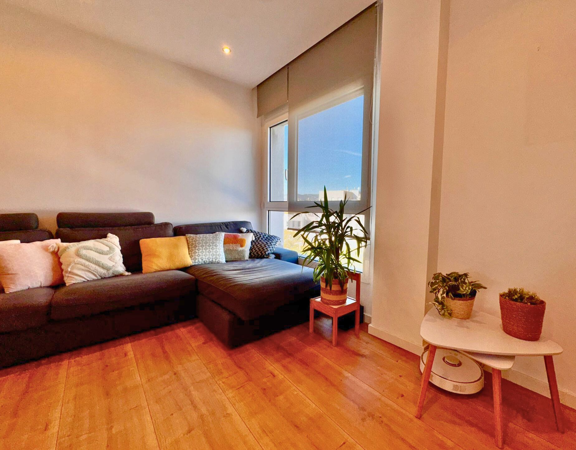 Sala de estar de Piso en venta en  Barcelona Capital con Aire acondicionado, Calefacción y Parquet