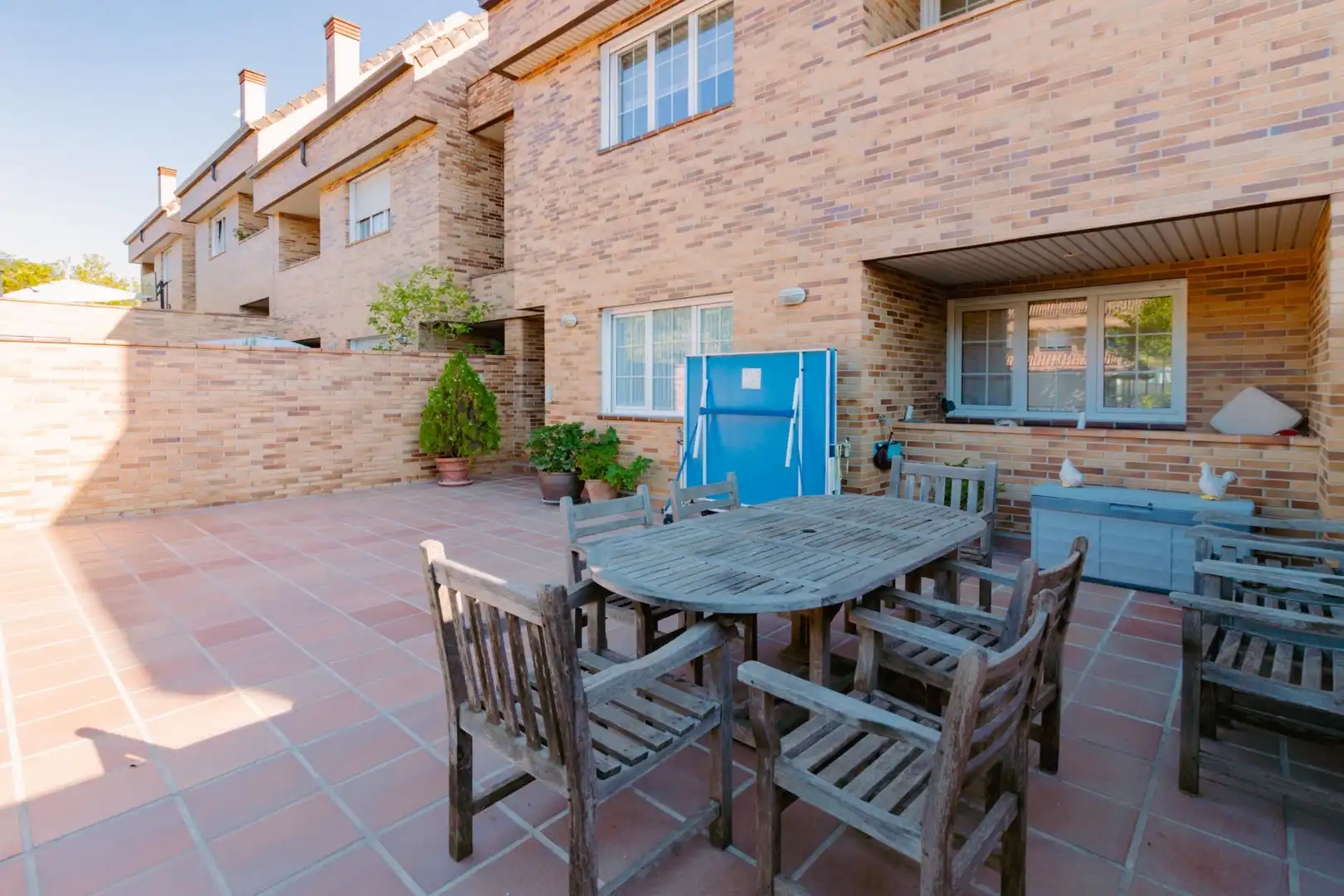 Terraza de Casa adosada en venta en Las Rozas de Madrid con Aire acondicionado, Jardín privado y Terraza