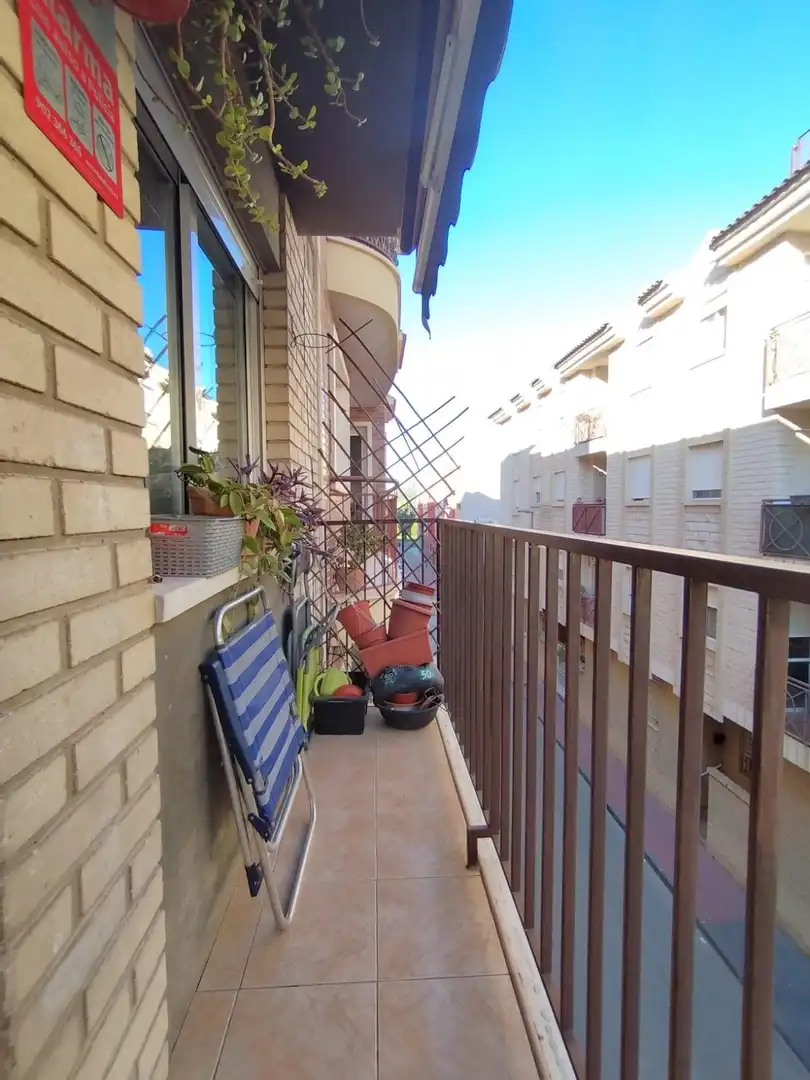 Balcony of Flat for sale in Murcia  with Air Conditioner, Heating and Furnished