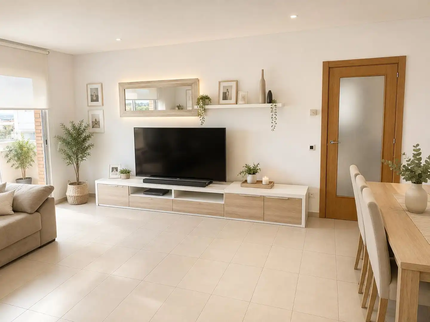 Sala de estar de Piso en venta en Canovelles con Aire acondicionado, Calefacción y Horno