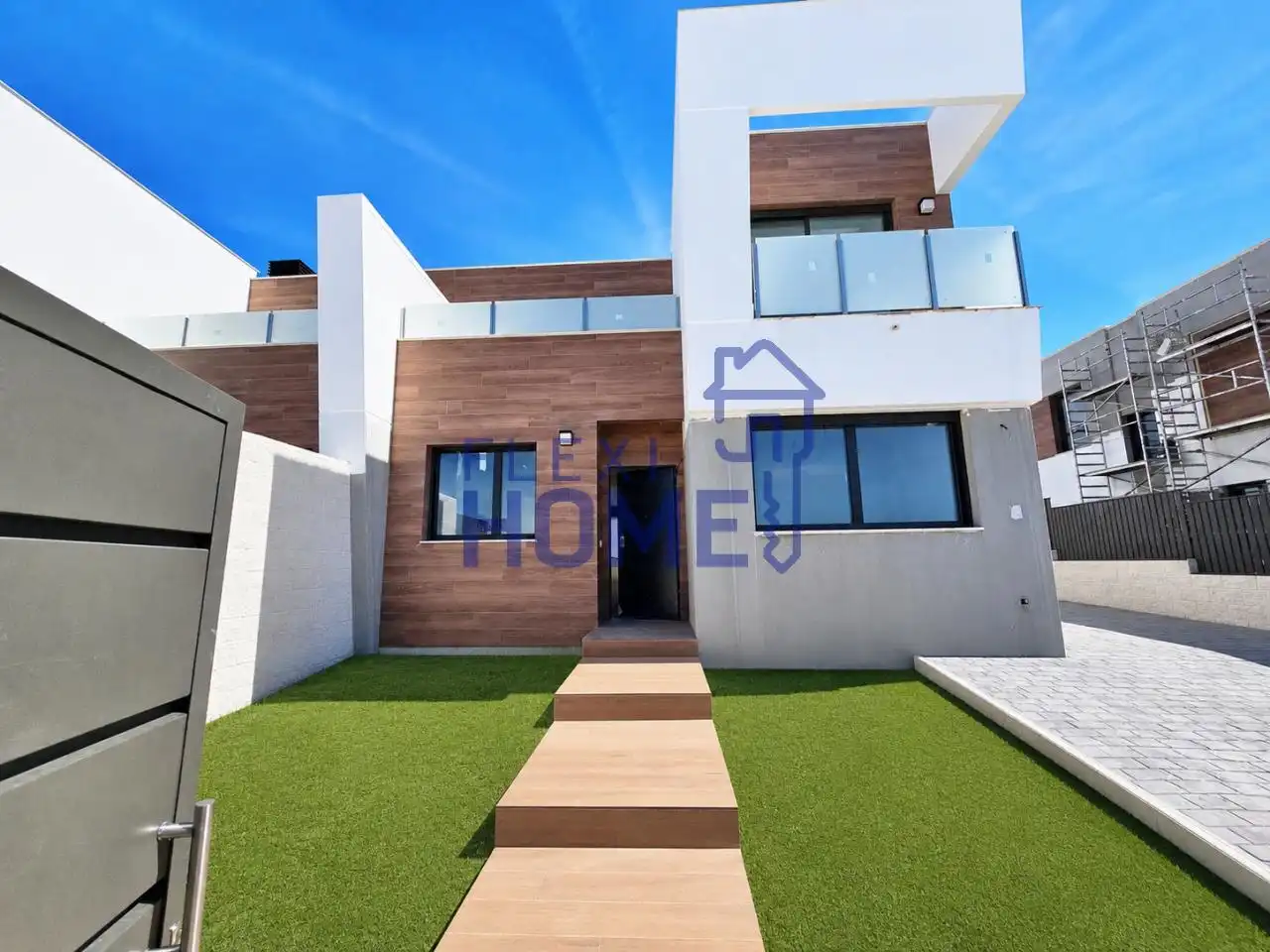 Vista exterior de Casa adosada en venta en Villaviciosa de Odón con Calefacción, Jardín privado y Terraza