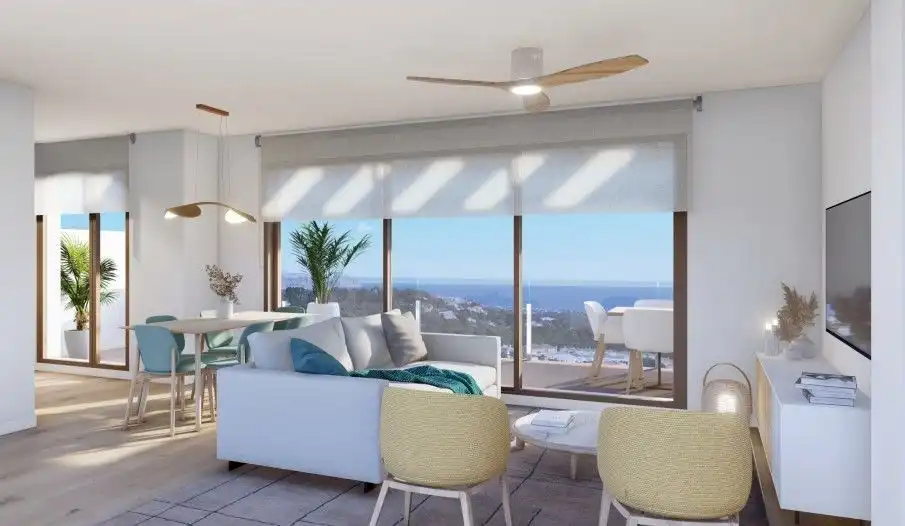 Sala de estar de Casa o chalet en venta en La Nucia con Aire acondicionado, Calefacción y Jardín privado