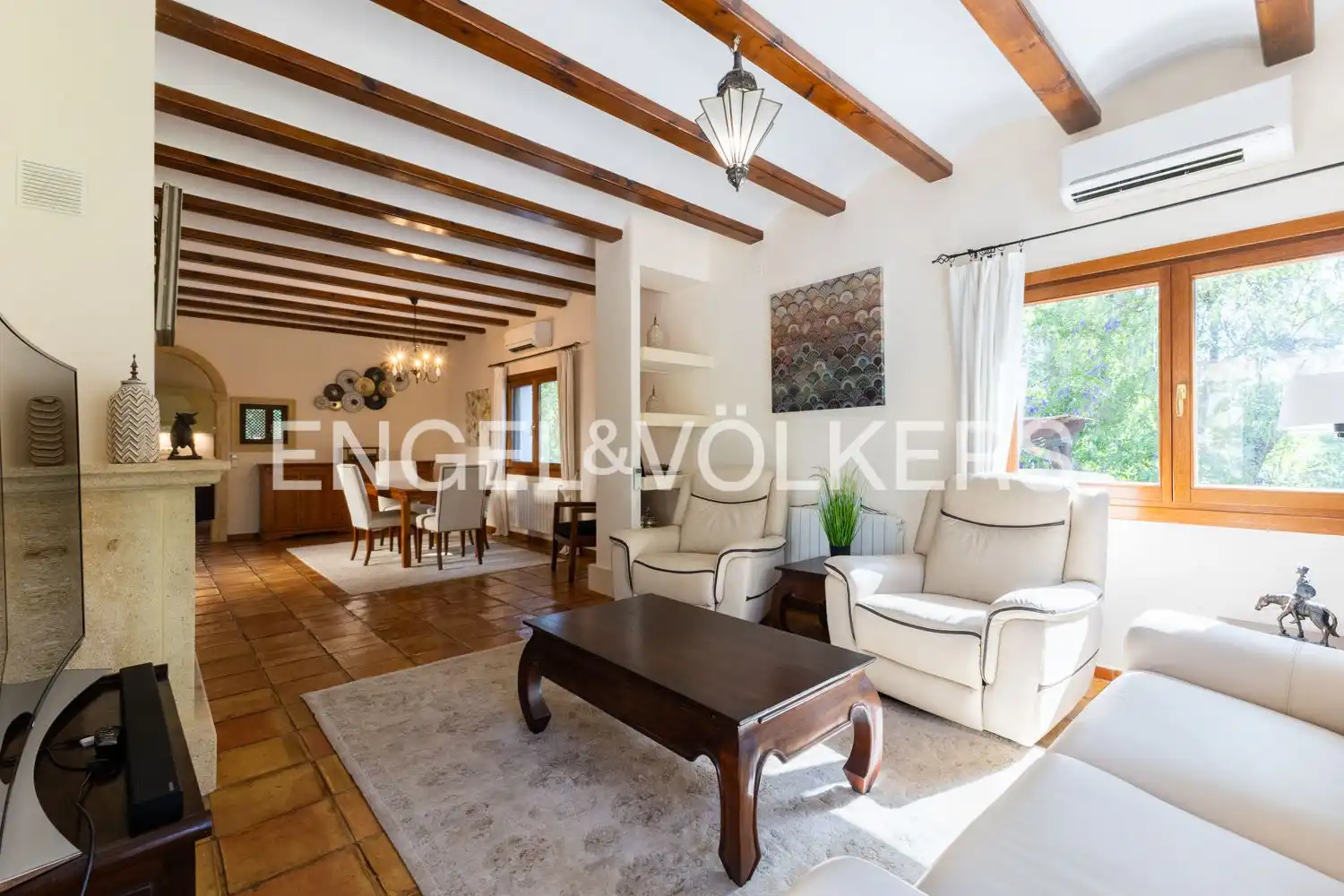 Living room of Houses for sale in Pedreguer  with Air Conditioner, Heating and Private garden