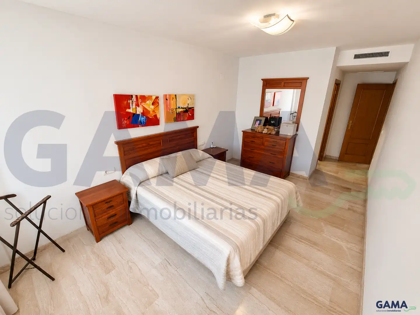 Bedroom of Flat for sale in Algemesí  with Air Conditioner