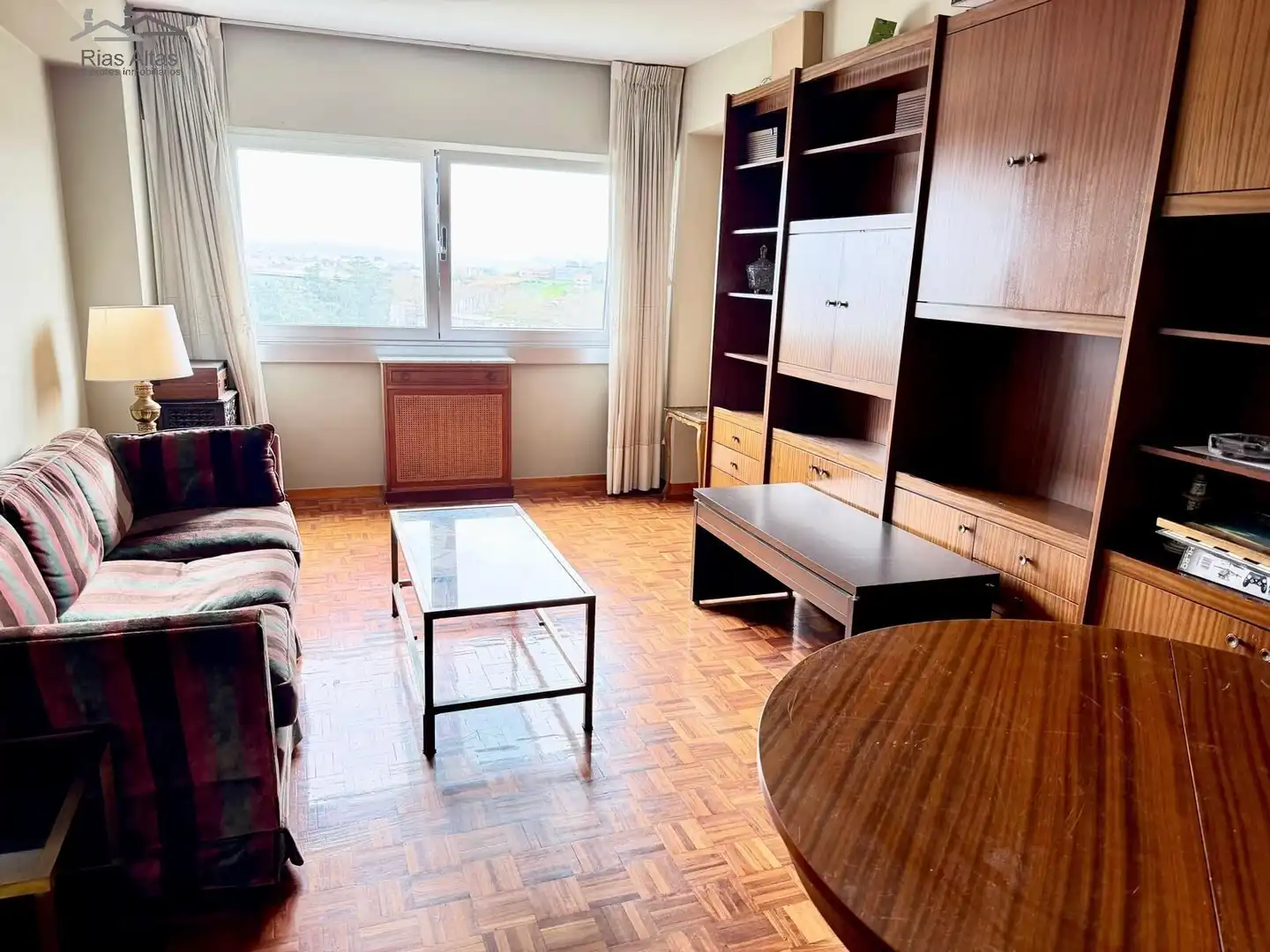 Living room of Flat for sale in A Coruña Capital   with Heating and Parquet flooring