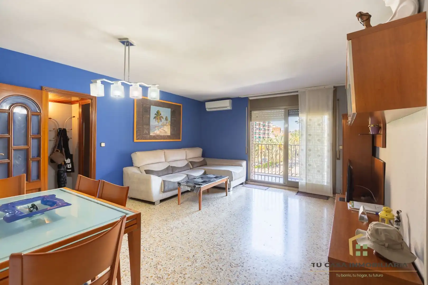 Wohnzimmer von Wohnung zum Verkauf in Badalona mit Klimaanlage, Heizung und Möbliert