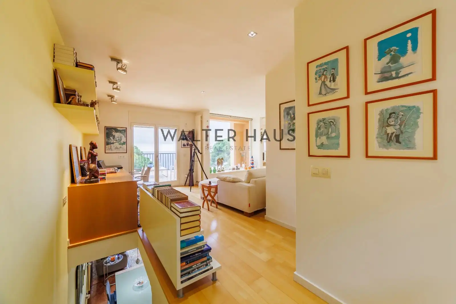 Sala de estar de Casa adosada en venta en Palafrugell con Aire acondicionado, Calefacción y Terraza