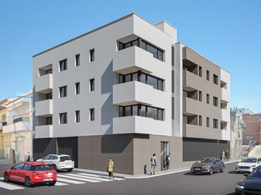 Pis d'obra nova amb balcó en venda a Carrer Numància 5