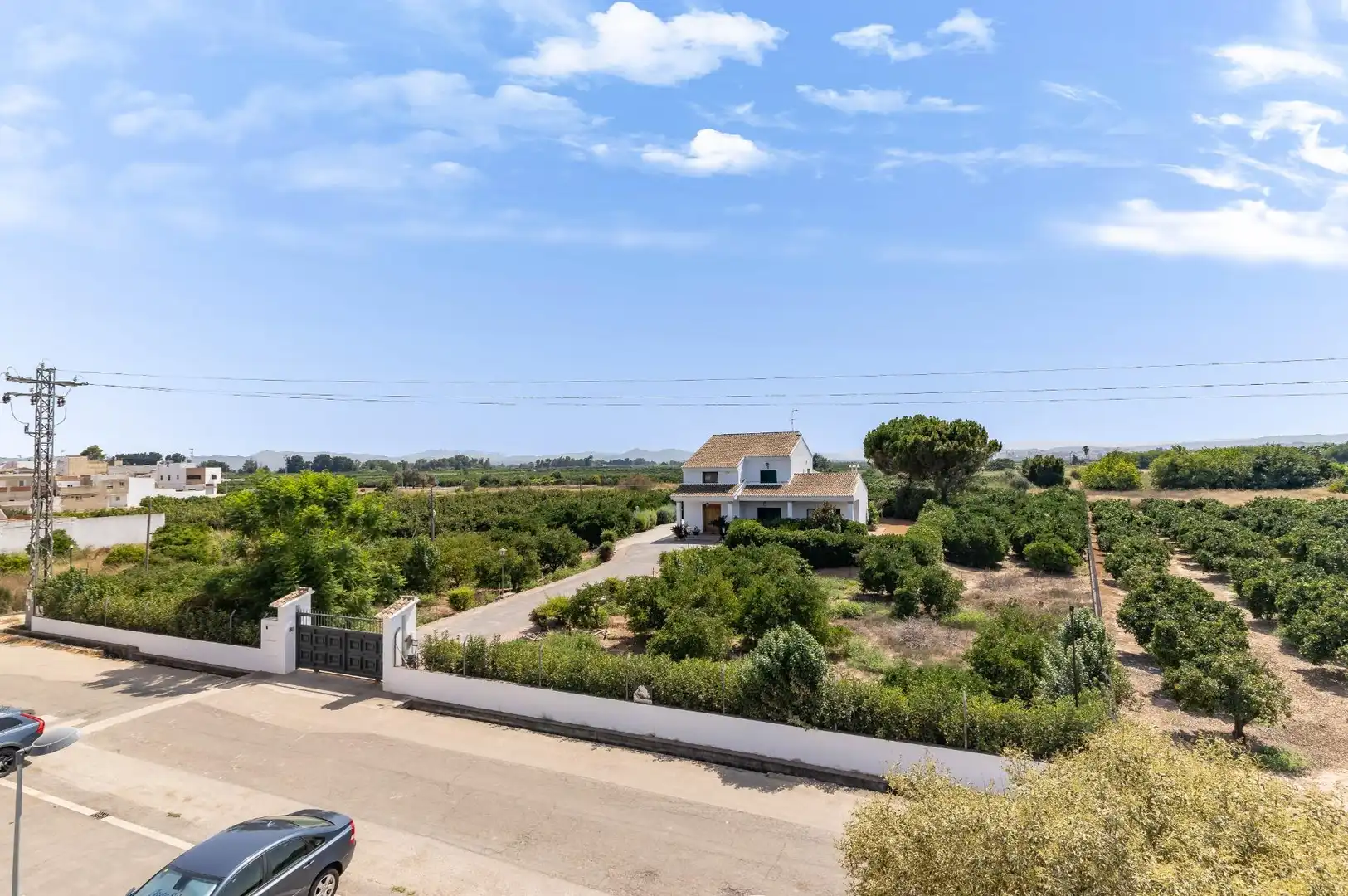 Vista exterior de Casa adosada en venta en Benimuslem con Aire acondicionado, Calefacción y Parquet