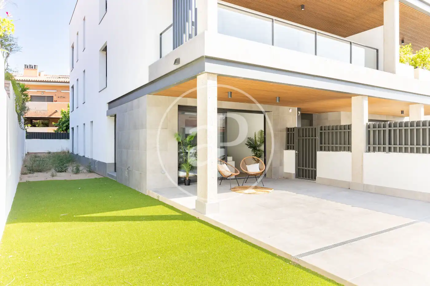 Terrasse von Wohnung zum Verkauf in Sant Cugat del Vallès mit Klimaanlage, Heizung und Privatgarten