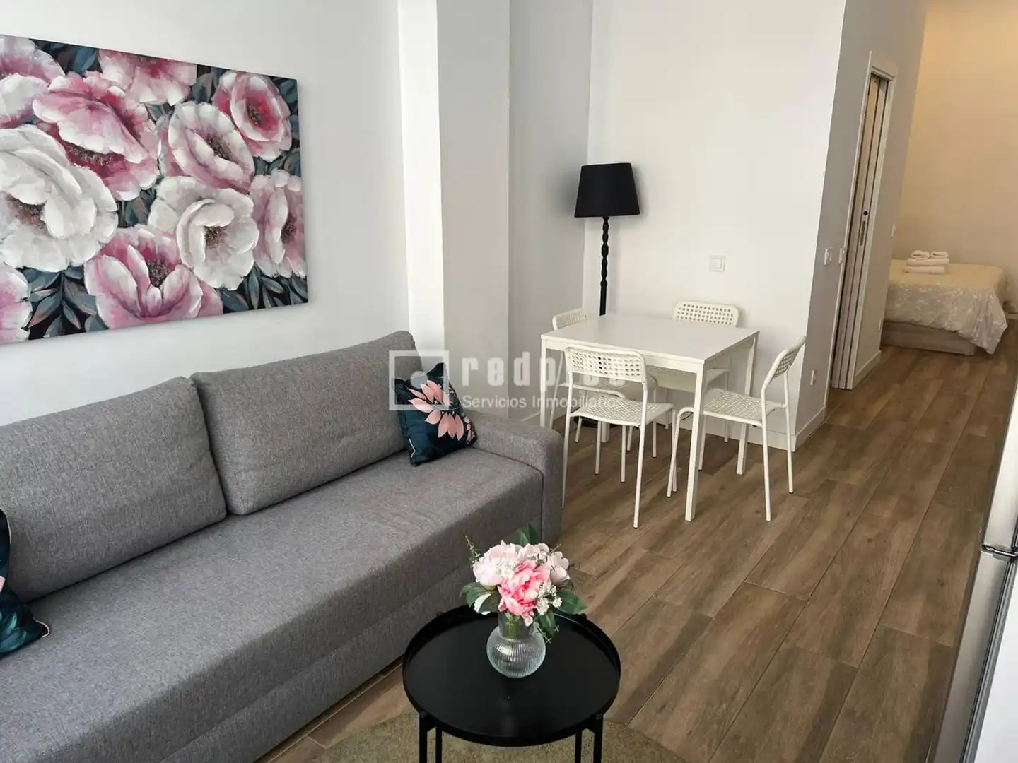 Wohnzimmer von Wohnung zum Verkauf in  Madrid Capital mit Möbliert