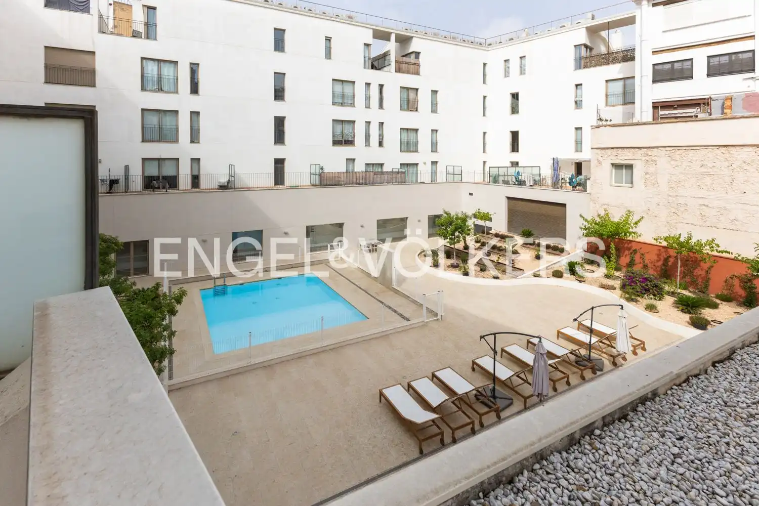 Terraza de Piso de alquiler en Valencia con Aire acondicionado, Calefacción y Jardín privado