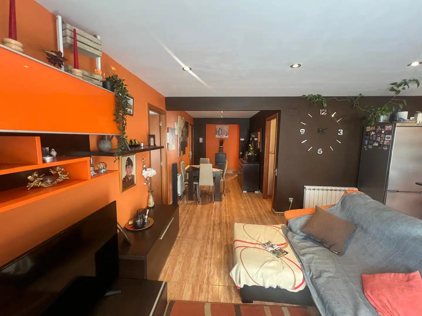 Wohnzimmer von Wohnung zum Verkauf in Vilanova del Camí mit Heizung
