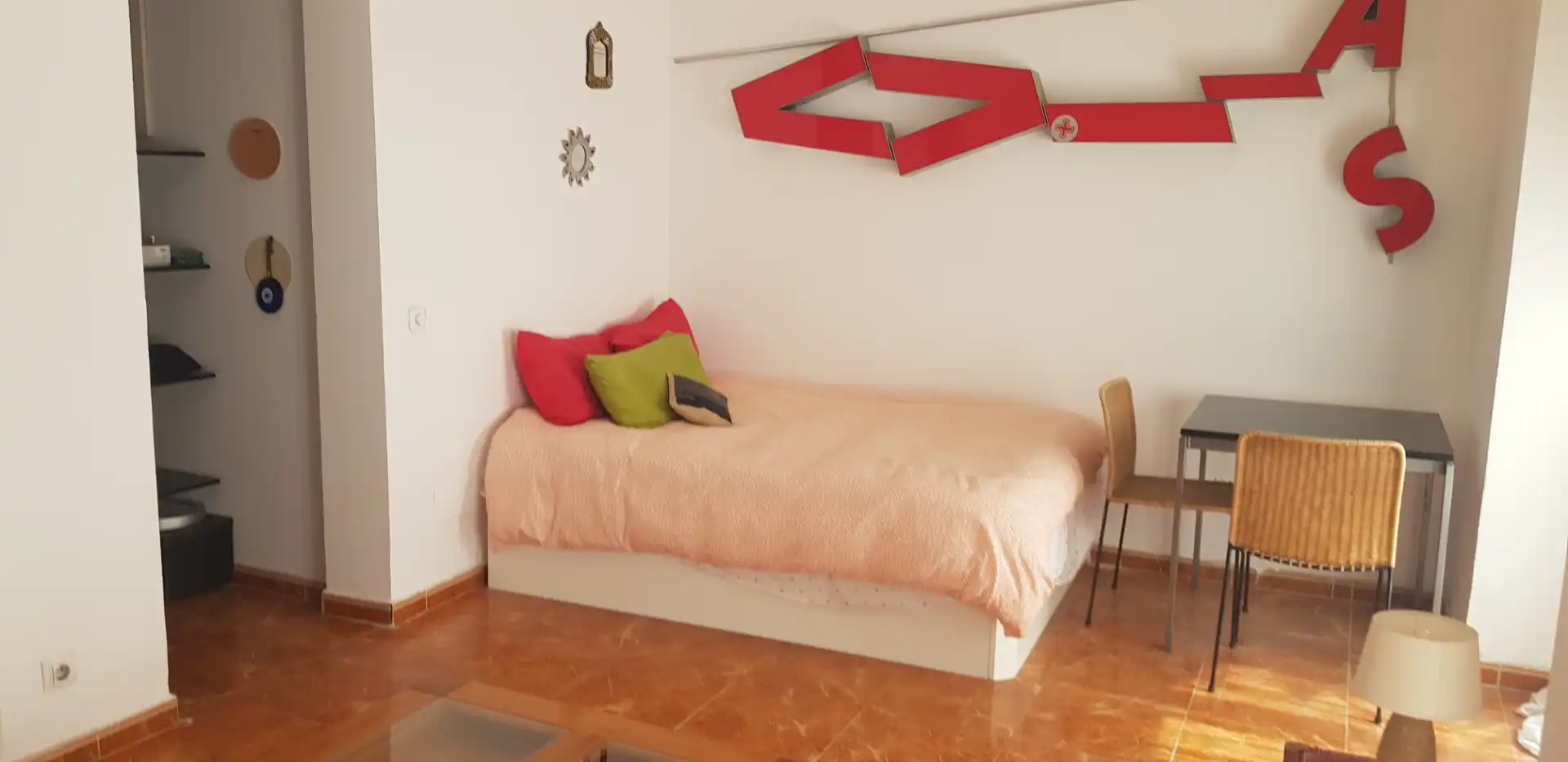 Bedroom of Flat for rent in  Madrid Capital  with Heating, Furnished and Microwave