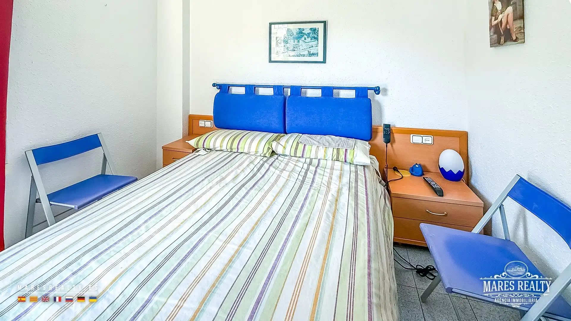 Bedroom of Flat for sale in Lloret de Mar  with Air Conditioner, Heating and Furnished