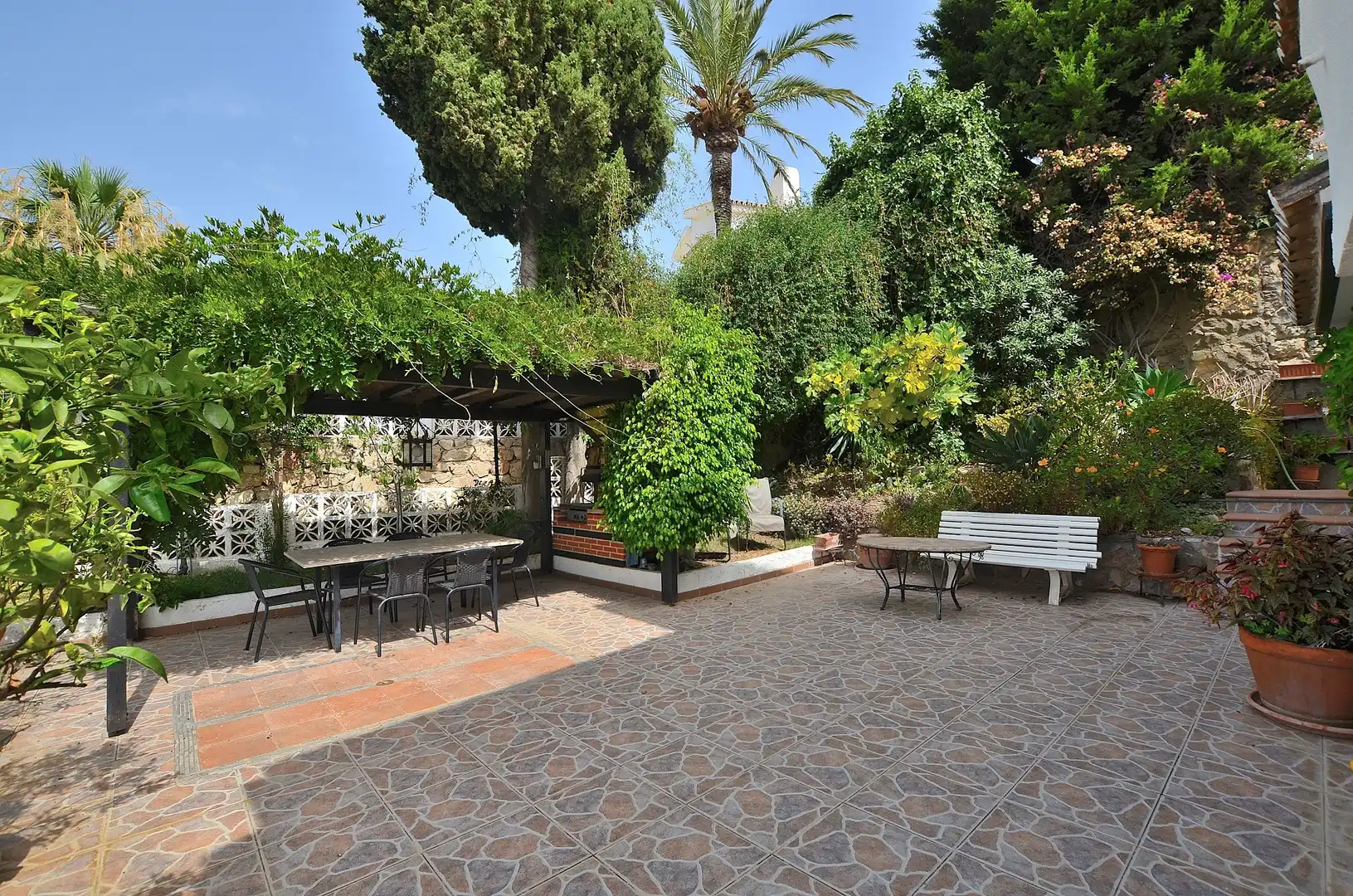 Terraza de Casa o chalet en venta en Benalmádena con Aire acondicionado, Jardín privado y Terraza