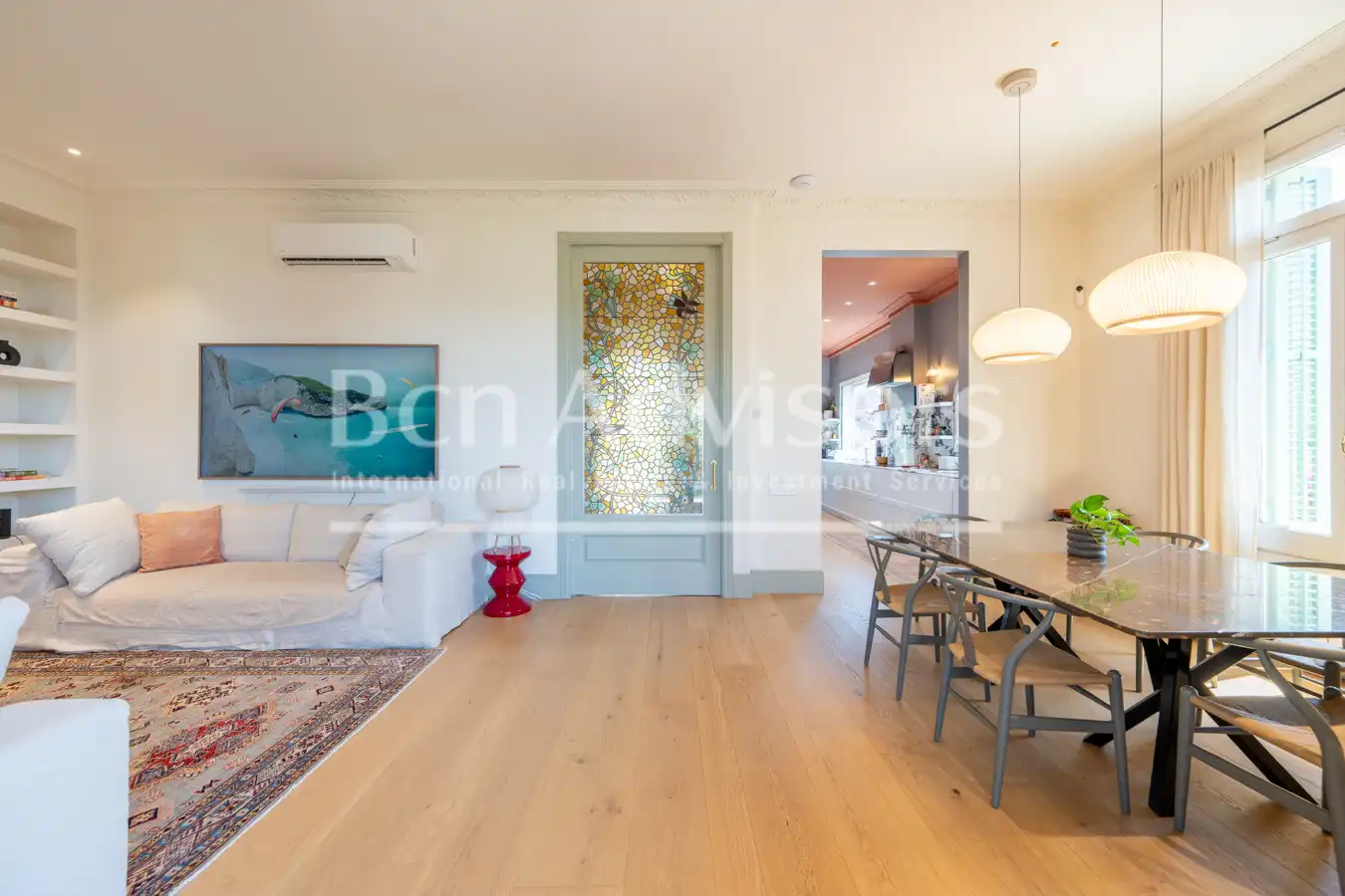 Sala d'estar de Casa o xalet de lloguer en Barcelona amb Aire condicionat, Calefacció i Jardí privat