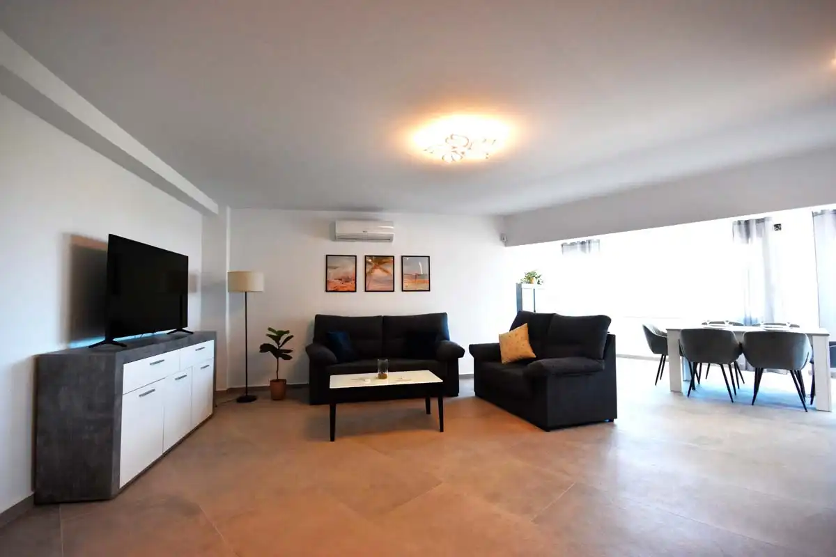 Sala de estar de Casa o chalet en venta en Calpe / Calp con Aire acondicionado, Jardín privado y Terraza