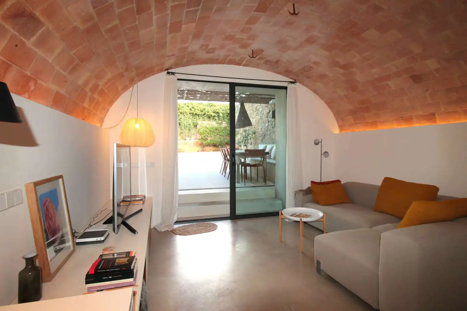 Sala de estar de Casa o chalet en venta en Vilajuïga con Aire acondicionado, Calefacción y Jardín privado