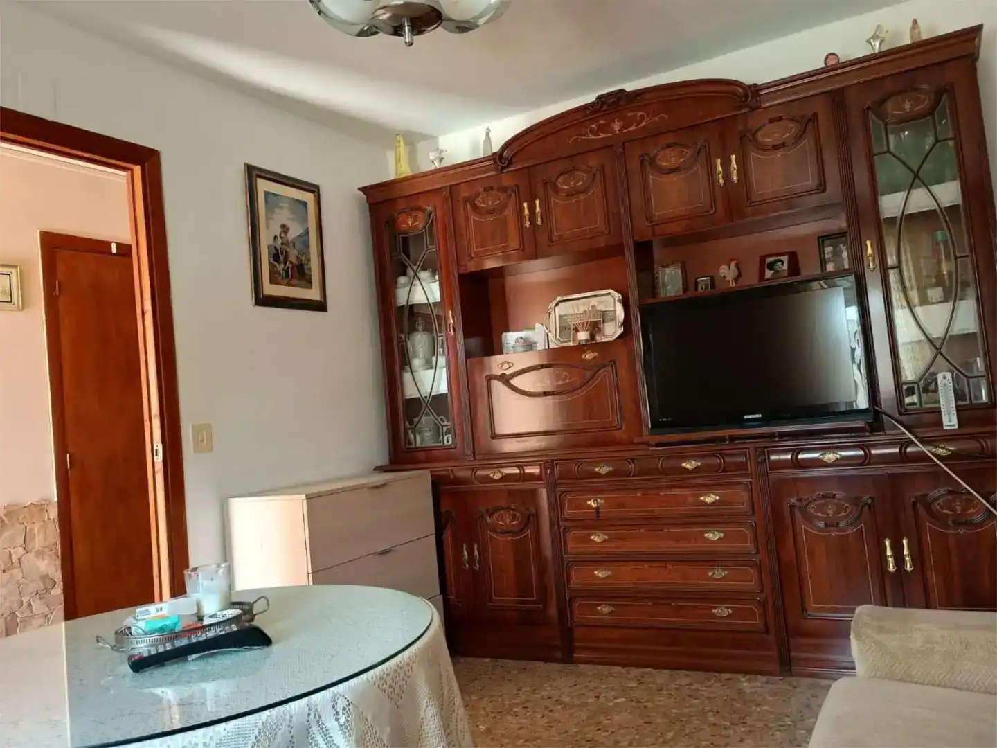 Living room of Flat for sale in Peralejos de Arriba  with Private garden, Storage room and Furnished