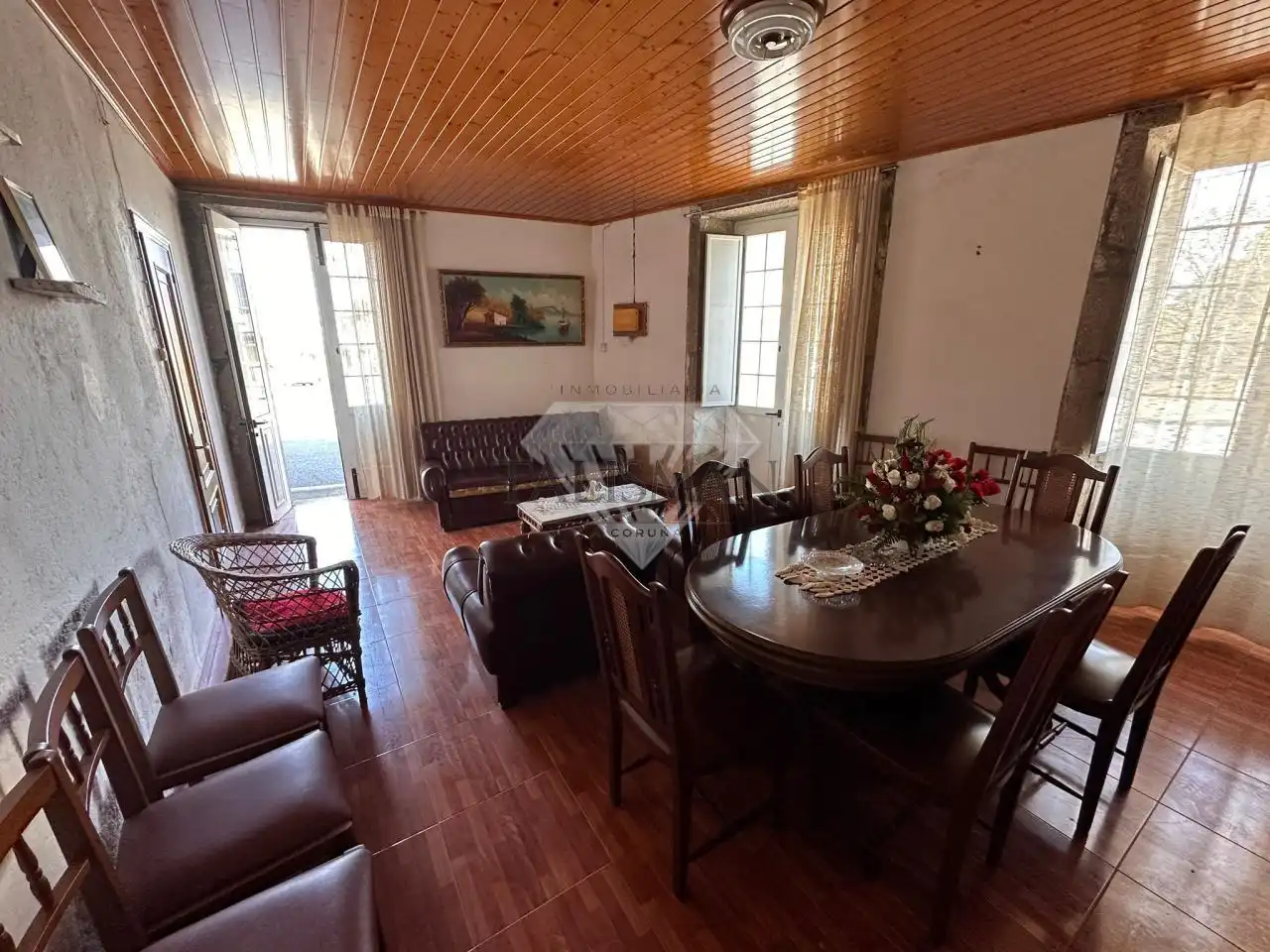 Sala de estar de Casa o chalet en venta en Agolada con Amueblado
