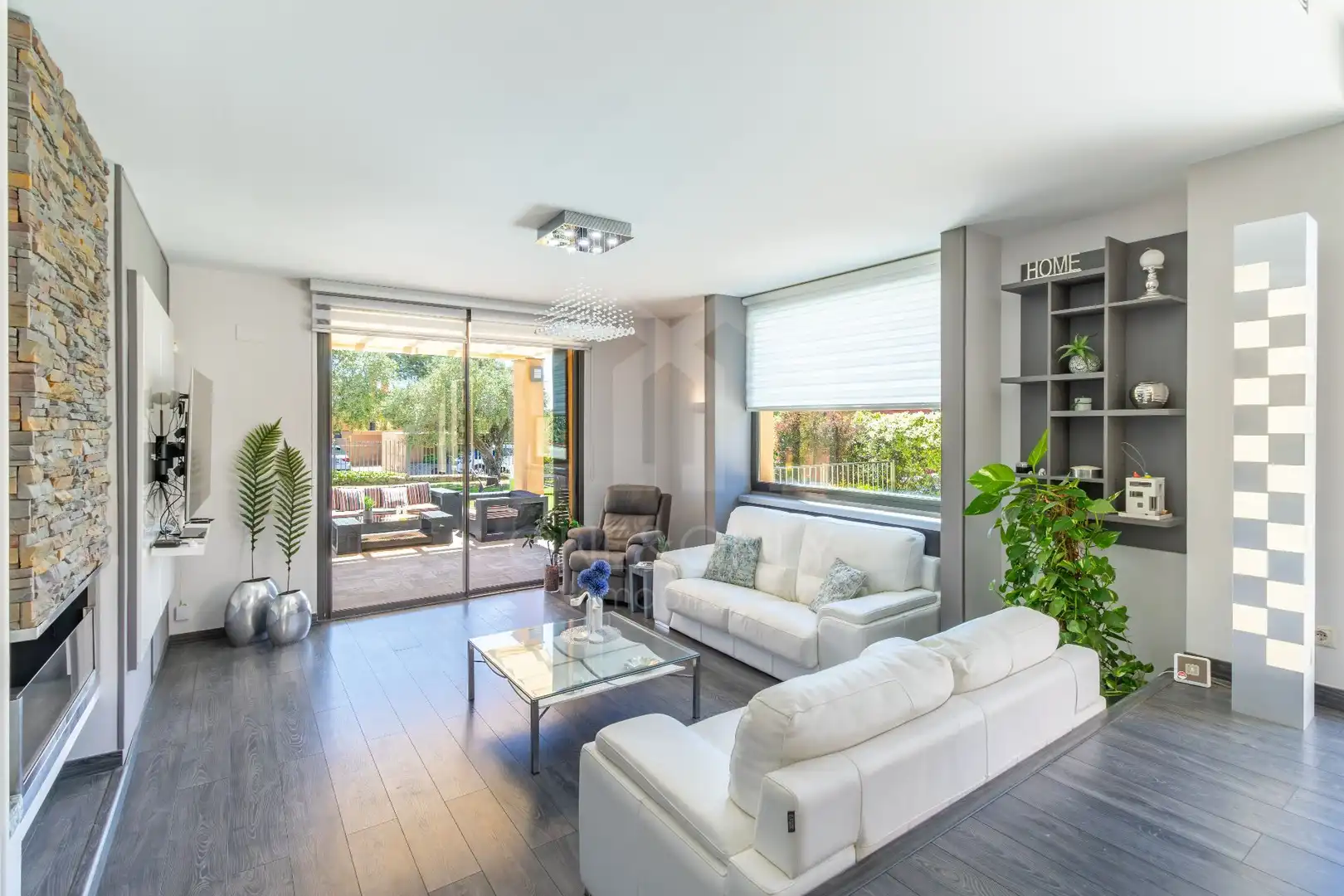 Sala de estar de Casa o chalet en venta en Mont-roig del Camp con Aire acondicionado, Calefacción y Jardín privado