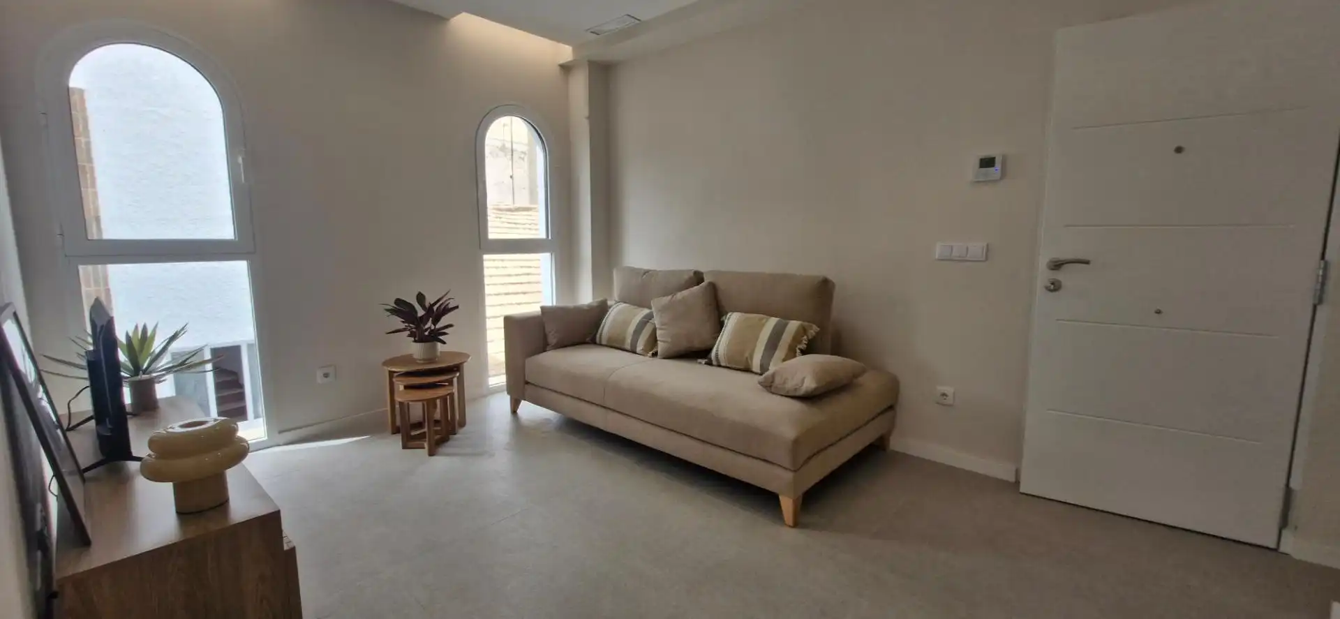 Sala de estar de Piso de alquiler en Elche / Elx con Aire acondicionado, Parquet y Trastero