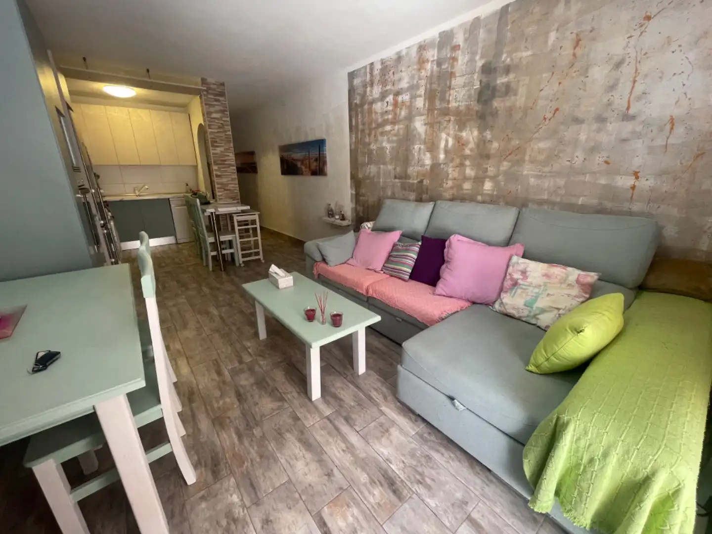 Sala de estar de Piso en venta en Granadilla de Abona con Aire acondicionado, Terraza y Balcón