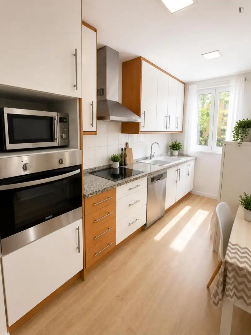 Cuina de Apartament per a compartir en Alicante / Alacant amb Aire condicionat, Calefacció i Moblat