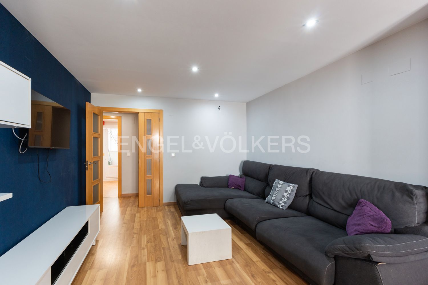 Living room of Apartment to rent in Sagunto / Sagunt  with Air Conditioner, Heating and Parquet flooring