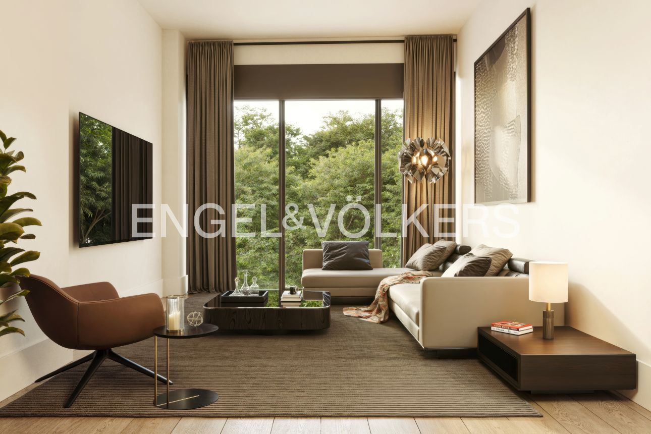 Wohnzimmer von Wohnung zum verkauf in  Barcelona Capital mit Klimaanlage, Heizung und Parkett