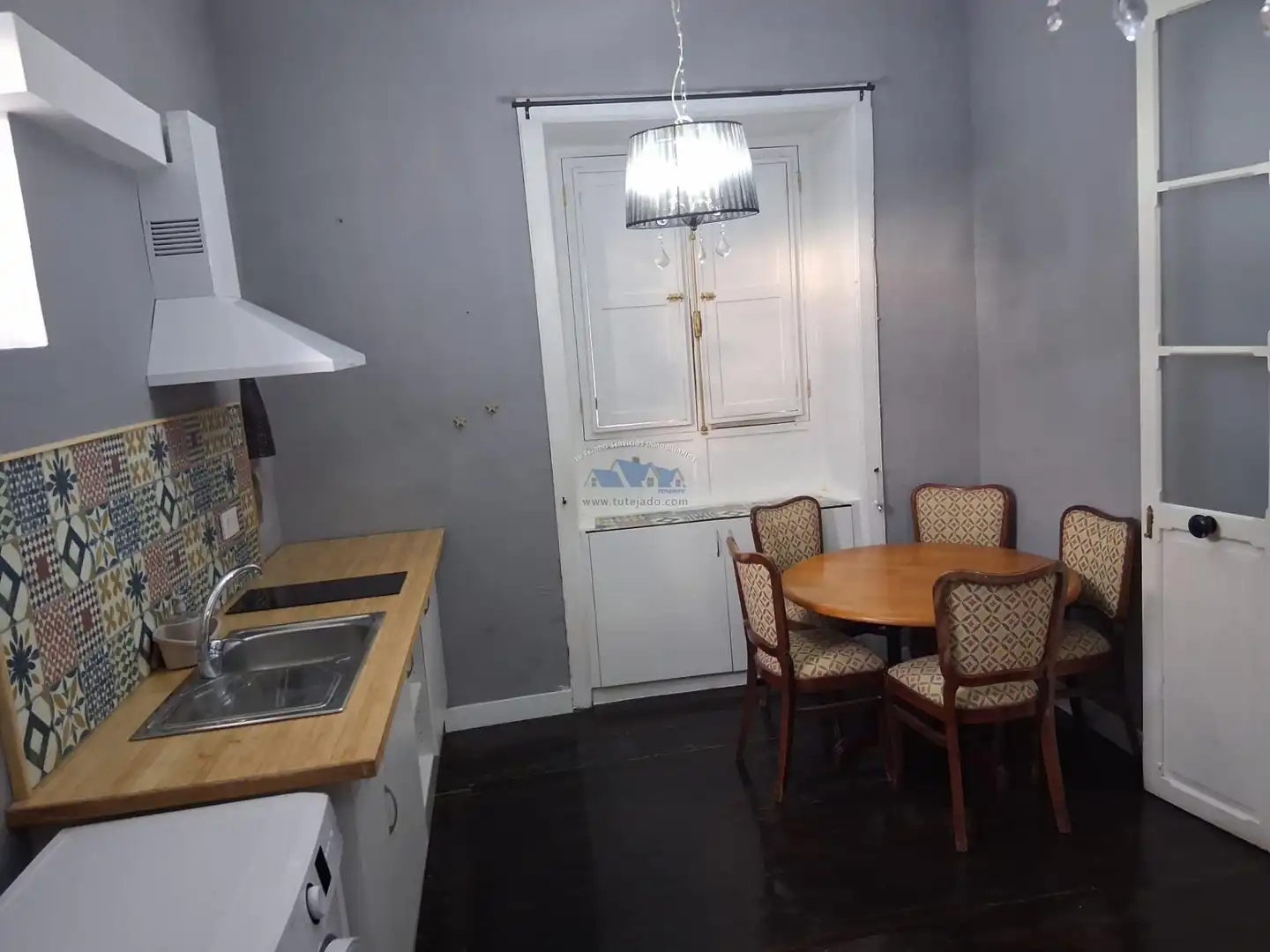 Küche von Loft zur Miete in Puerto de la Cruz mit Parkett und Möbliert