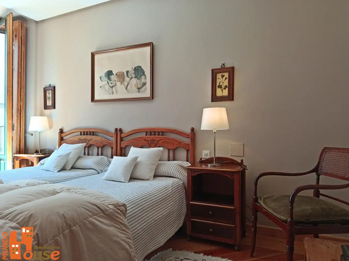 Schlafzimmer von Wohnung zum Verkauf in Real Sitio de San Ildefonso mit Heizung und Balkon