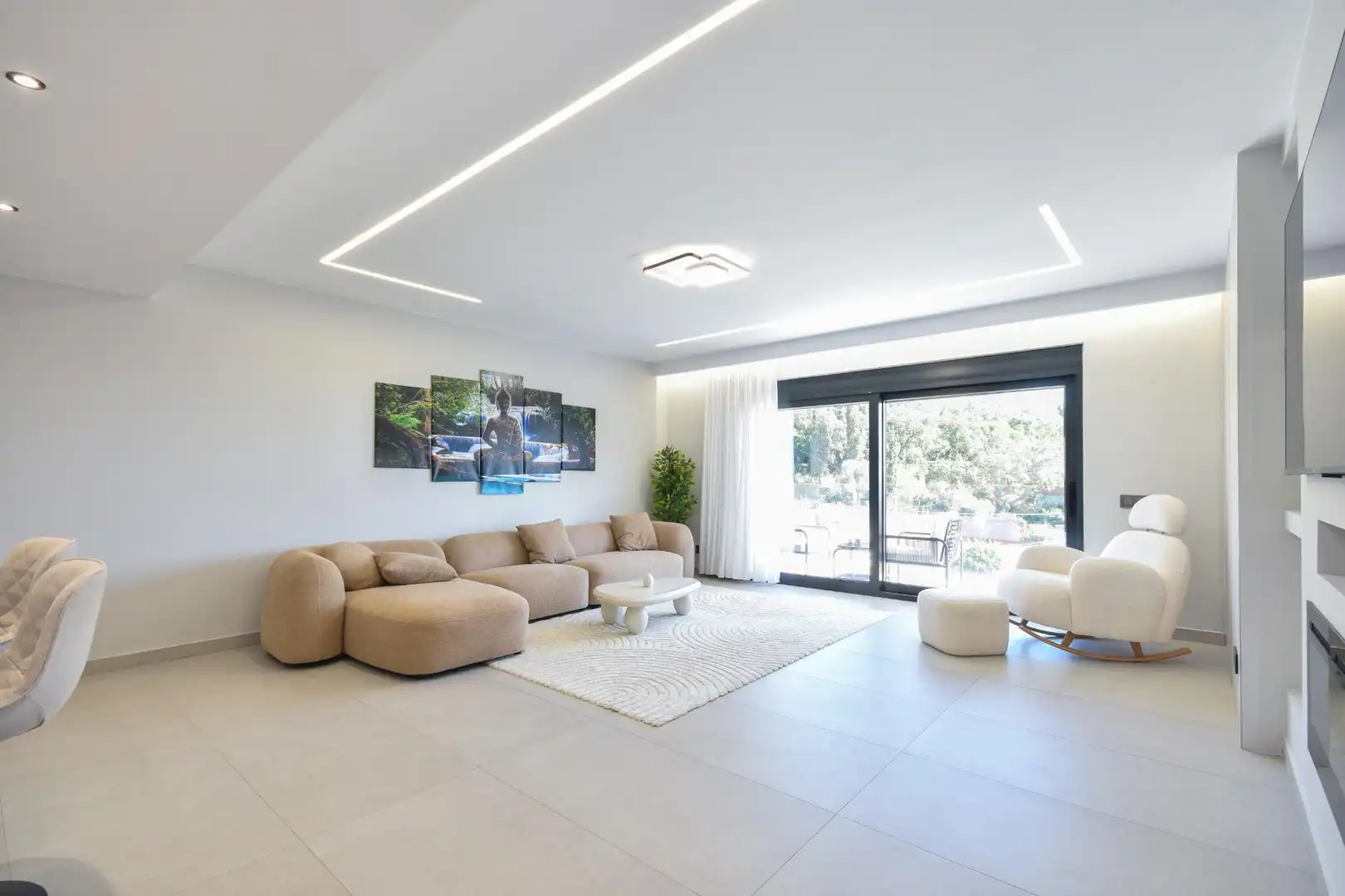 Sala d'estar de Casa o xalet en venda en Lloret de Mar amb Aire condicionat, Calefacció i Jardí privat