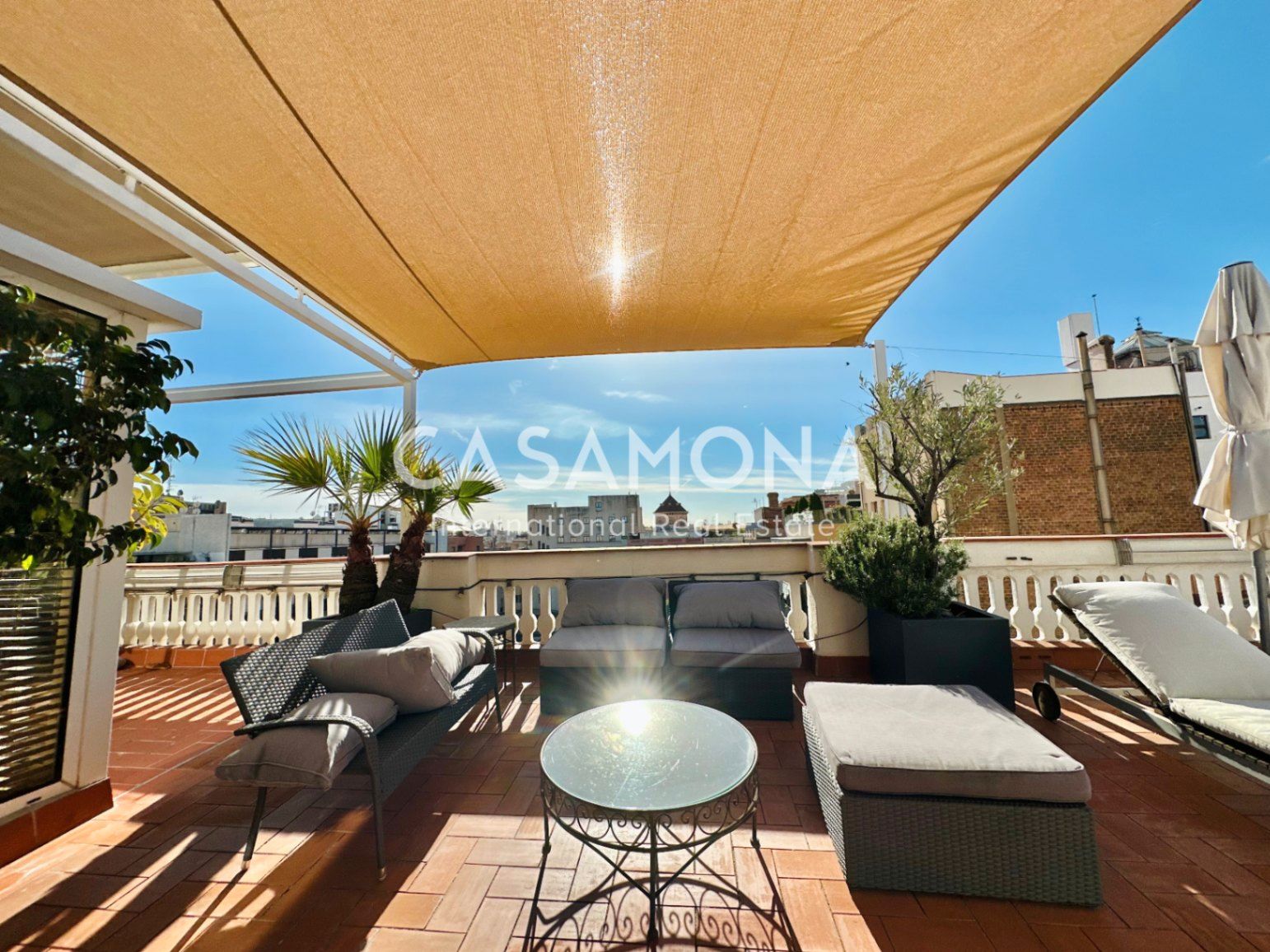 Terraza de Apartamento de alquiler en  Barcelona Capital con Aire acondicionado, Calefacción y Terraza