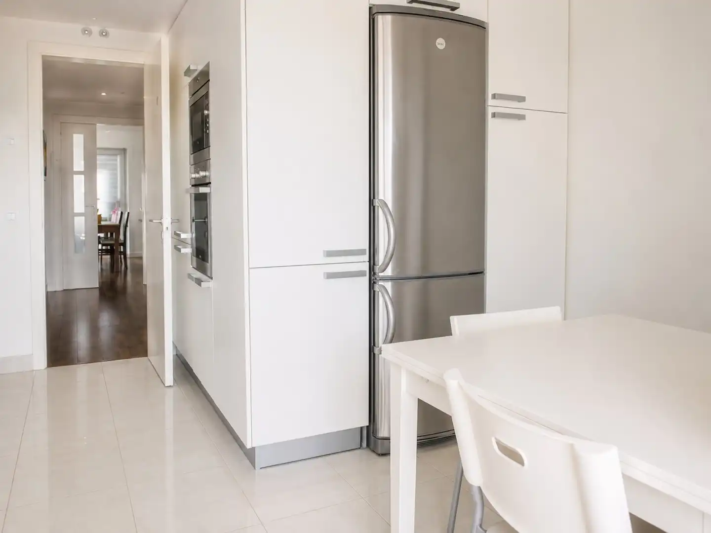 Cocina de Piso de alquiler en Barcelona con Aire acondicionado, Calefacción y Parquet