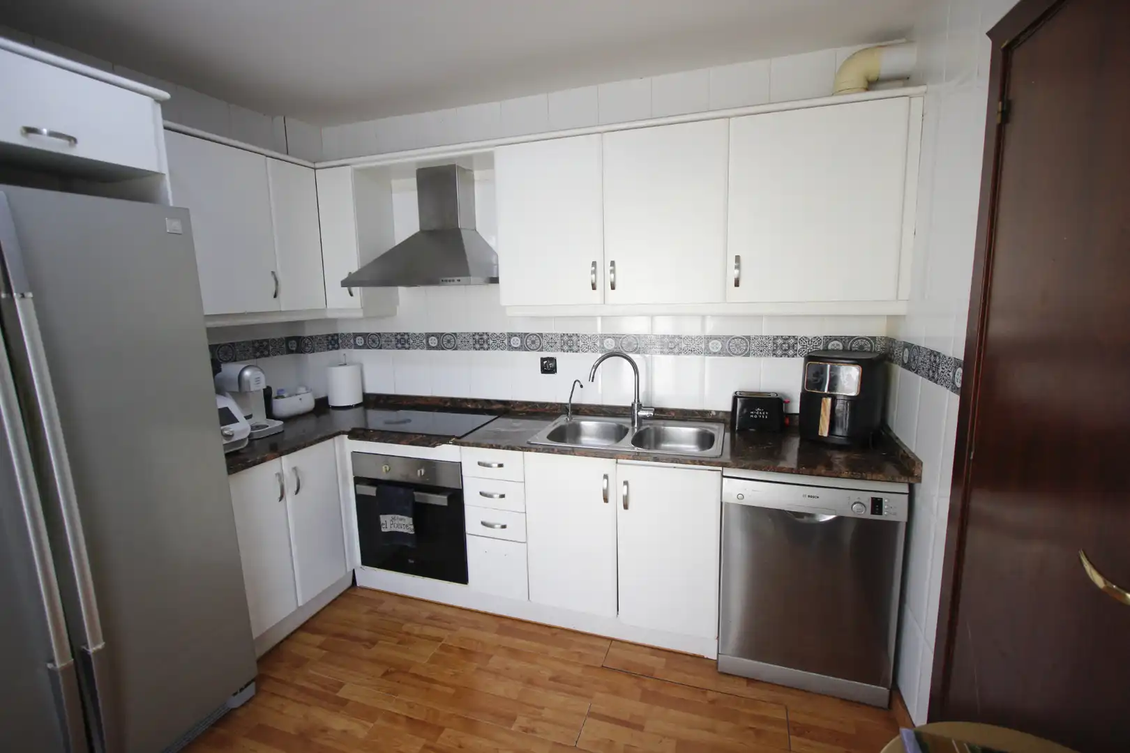 Kitchen of Flat for sale in Sant Feliu de Codines  with Furnished